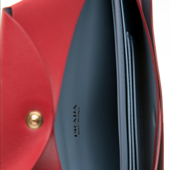 Prada Leather Wallet Envelope Clutch & Removable Document Holder Lunar New Year - Picture 4 of 6